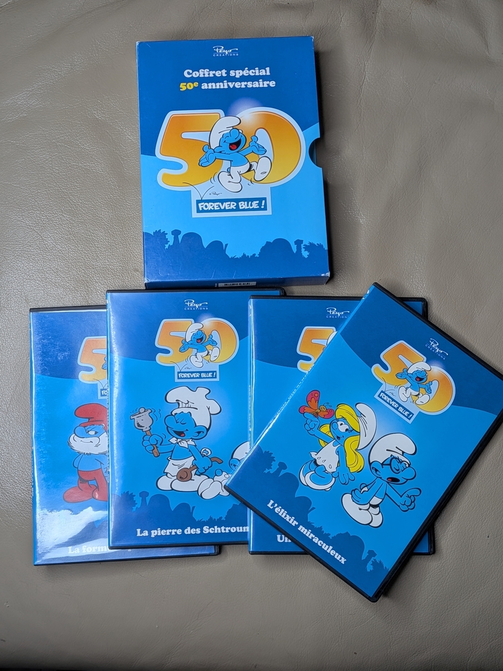 Les Schtroumpfs 50th Anniversaires 1958-2008 DVD Collection Box set VG++